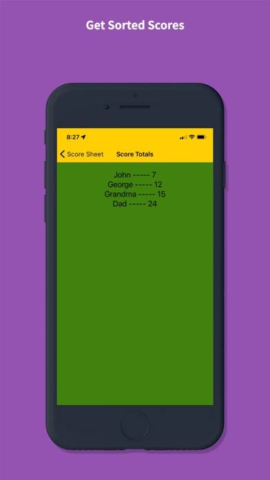 Play Nine Score Keeper game screenshot