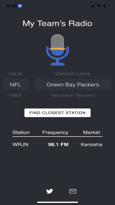 My Team's Radio App preview #2