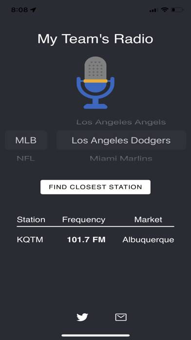 My Team's Radio App preview #4