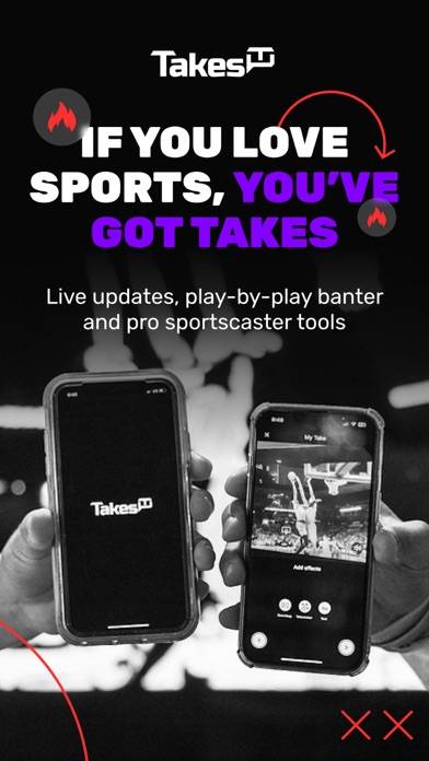 Takes Live Sports Chat Schermata dell'app #1