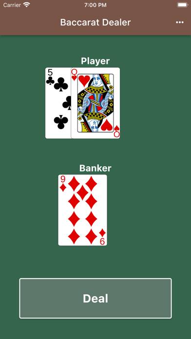 Baccarat Dealer game screenshot