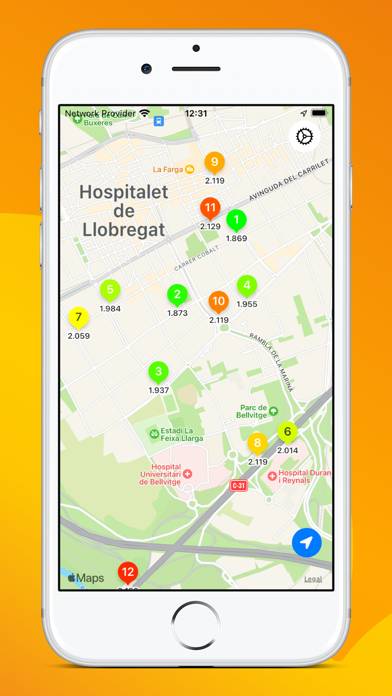 Gasolineras baratas Captura de pantalla de la aplicación