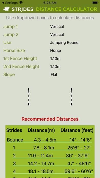 Strides Distance Calculator App screenshot #1