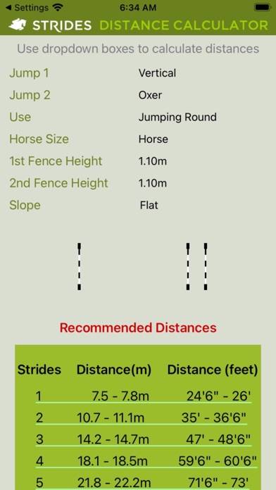 Strides Distance Calculator App screenshot #2