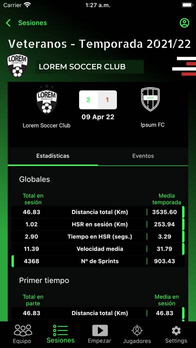 UBIKO Sports App screenshot