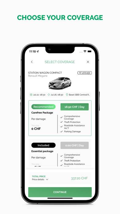 Enterprise GO Rent-A-Car App screenshot