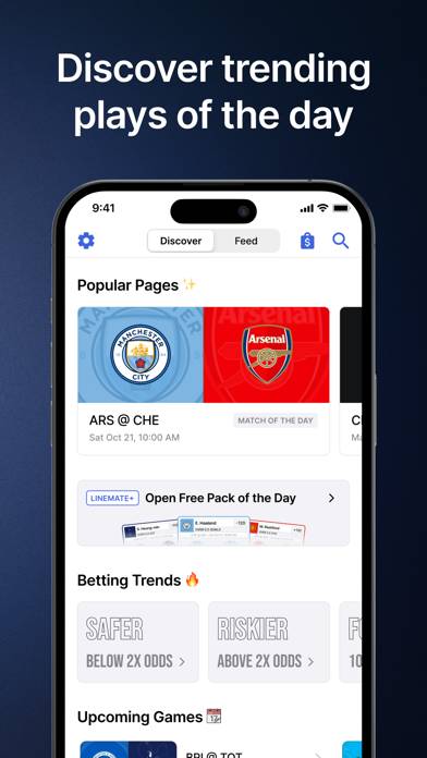 Linemate: Find Your Next Bet App screenshot