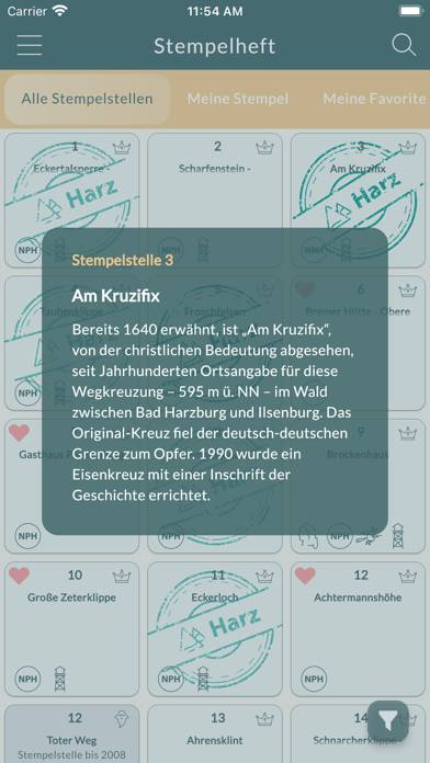 Harz App App-Screenshot