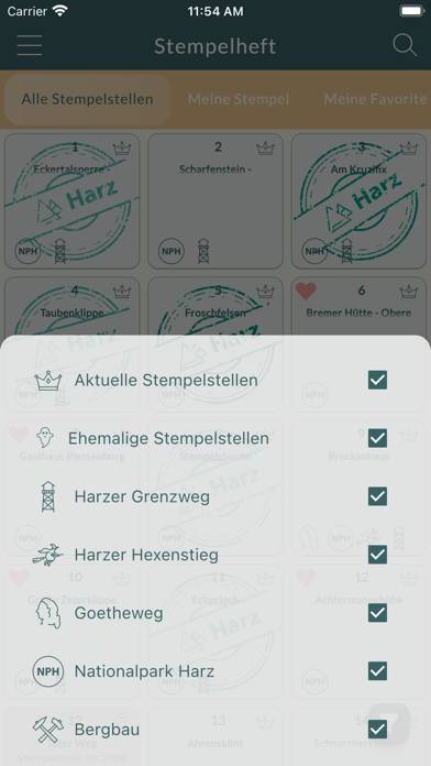 Harz App App-Screenshot