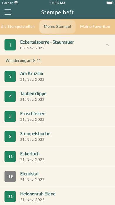 Harz App App-Screenshot