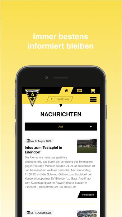 Alemannia Aachen App-Screenshot #2