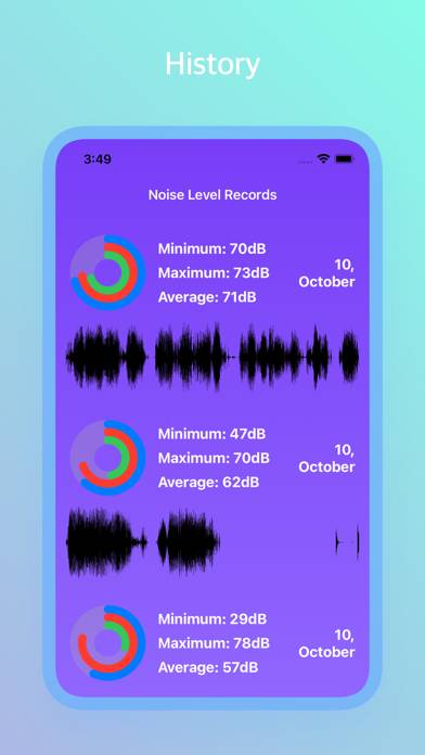 Noise Level Captura de pantalla de la aplicación #3