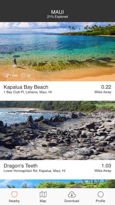 Maui Offline Island Guide App screenshot