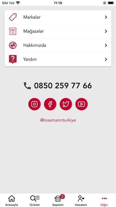 Rossmann App screenshot