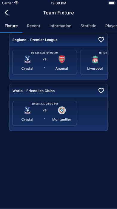OneFootball Live Matches Schermata dell'app #4
