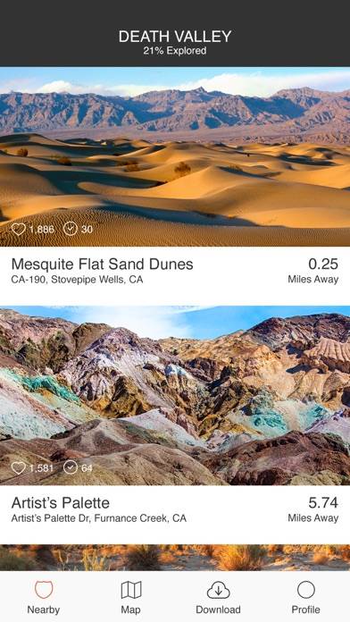 Death Valley Offline Guide Schermata dell'app #4