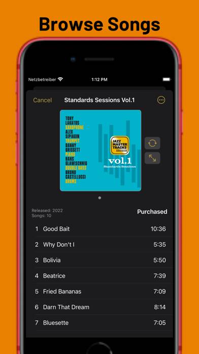 Jazz Master Tracks Capture d'écran de l'application #3