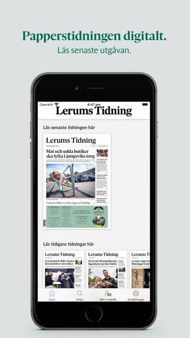 Lerums Tidning e-tidning App screenshot #1