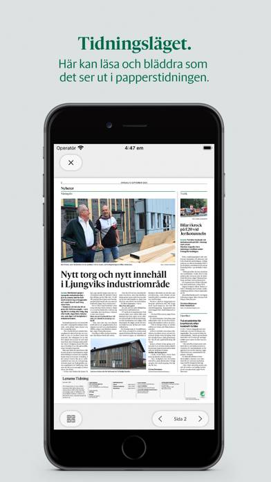 Lerums Tidning e-tidning App skärmdump #3
