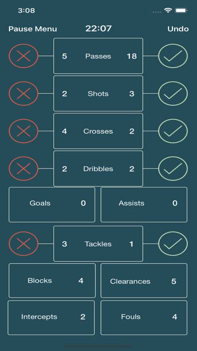 Football StatKeeper App screenshot