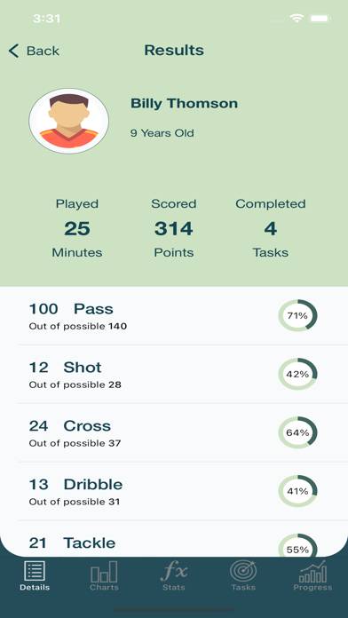 Football StatKeeper App screenshot