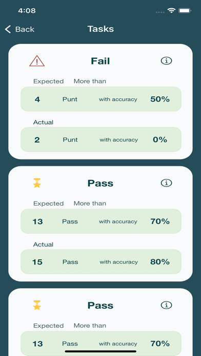 Rugby StatKeeper Schermata dell'app