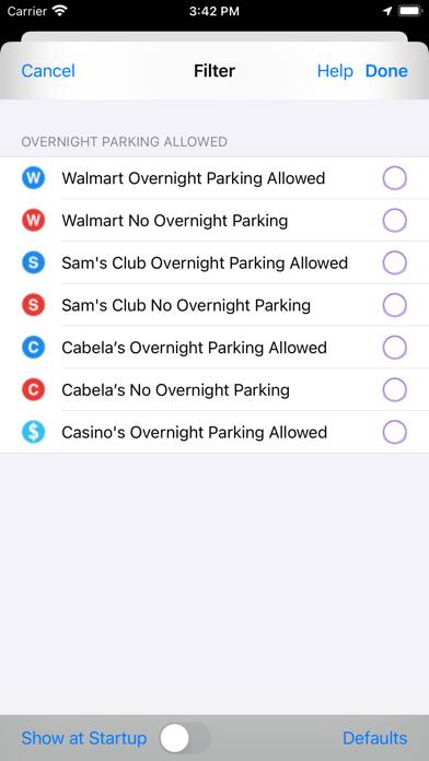 Boondocking at Walmart Stores App screenshot