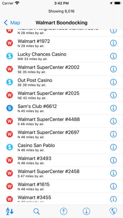 Boondocking at Walmart Stores App screenshot