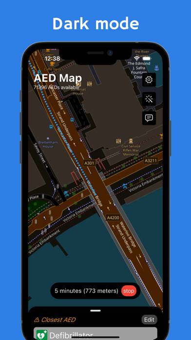 AED map Capture d'écran de l'application #4
