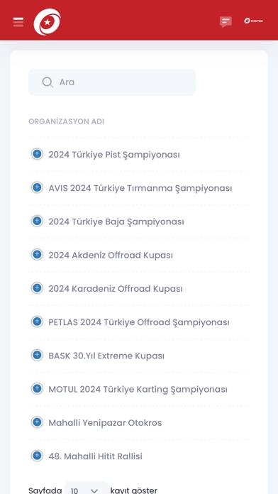 TOSFED App screenshot