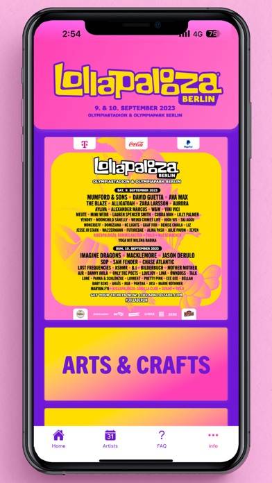 Lollapalooza Berlin App-Screenshot #1