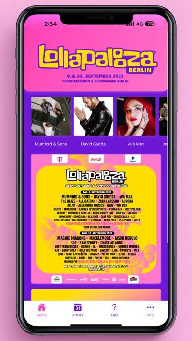 Lollapalooza Berlin App screenshot #2