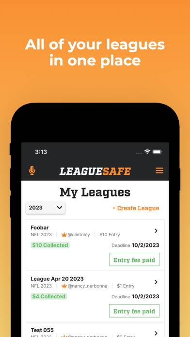 LeagueSafe App screenshot