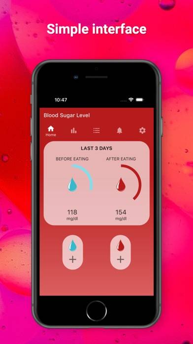 Blood Sugar Level Captura de pantalla de la aplicación #3