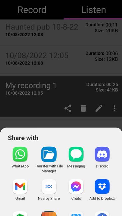 EVP Recorder (Voice Recorder) App skärmdump #3