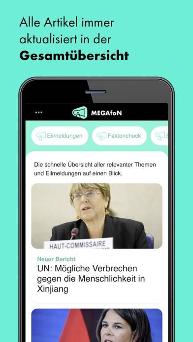 MEGAfoN news and facts App screenshot #2