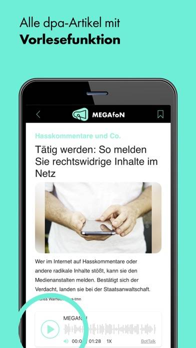 MEGAfoN news and facts App-Screenshot #3