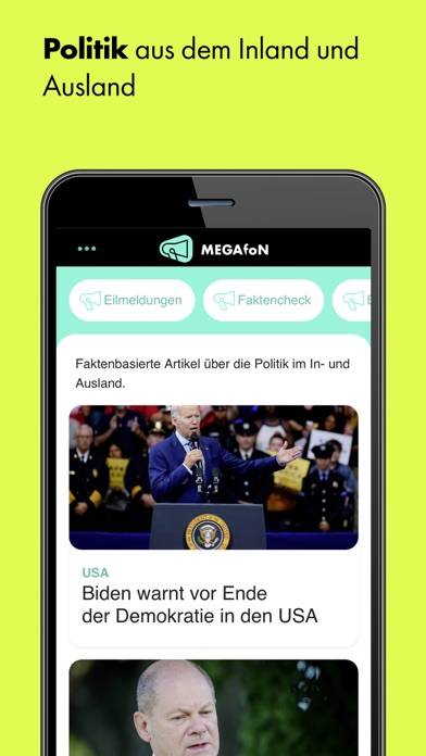 MEGAfoN news and facts App screenshot #4