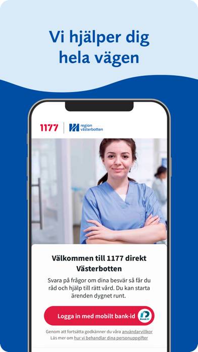 1177 direkt Västerbotten App skärmdump #1