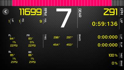Sim Racing Dash for F122 Captura de pantalla de la aplicación #1