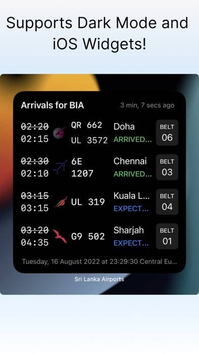 Sri Lanka Airports App-Screenshot