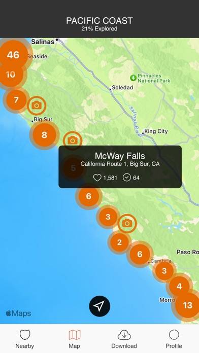 Pacific Coast Highway Guide Capture d'écran de l'application #5