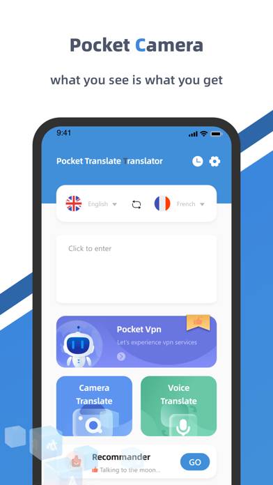 Pocket Translate-Translator Capture d'écran de l'application