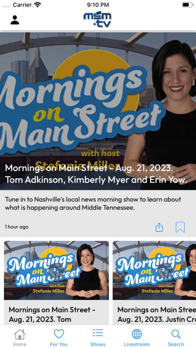 Main Street Media TV Mobile App screenshot