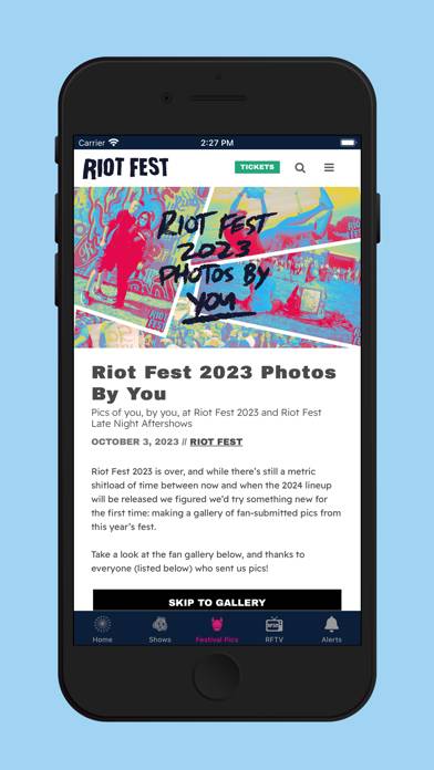 Riot Fest App screenshot #5