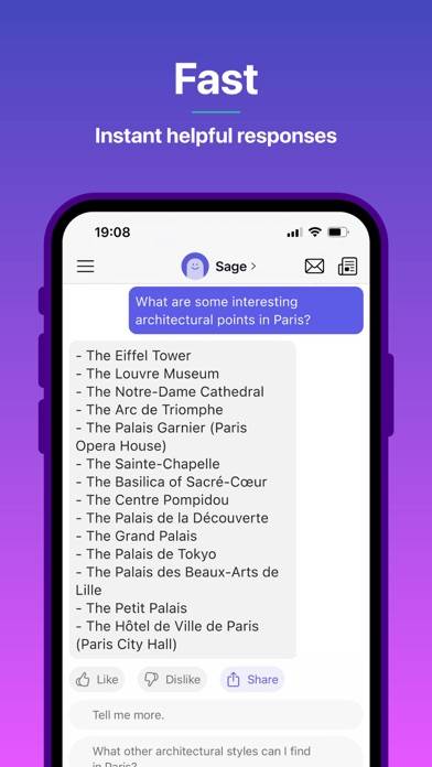 Poe – Fast AI Chat Schermata dell'app #1