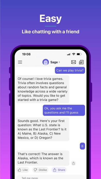 Poe – Fast AI Chat Schermata dell'app #4