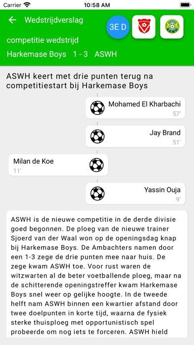 Liveuitslagen 2022 Pro App-Screenshot