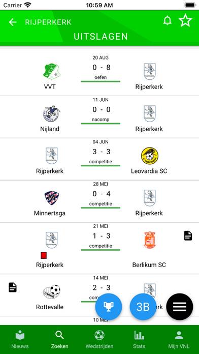 Liveuitslagen 2022 Pro App-Screenshot