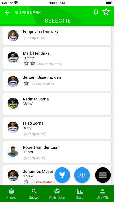 Liveuitslagen 2022 Pro App-Screenshot
